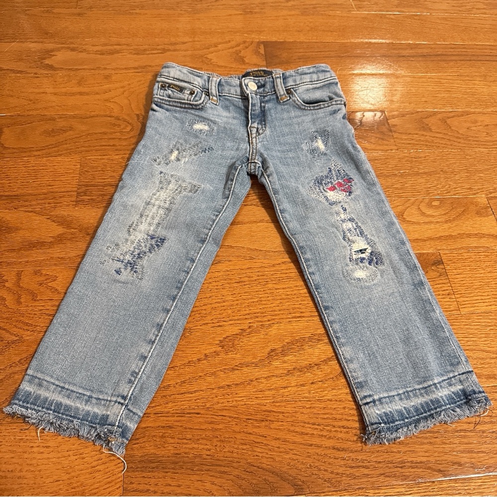 Pooo Ralph Lauren 💕 Blue Distressed Jeans